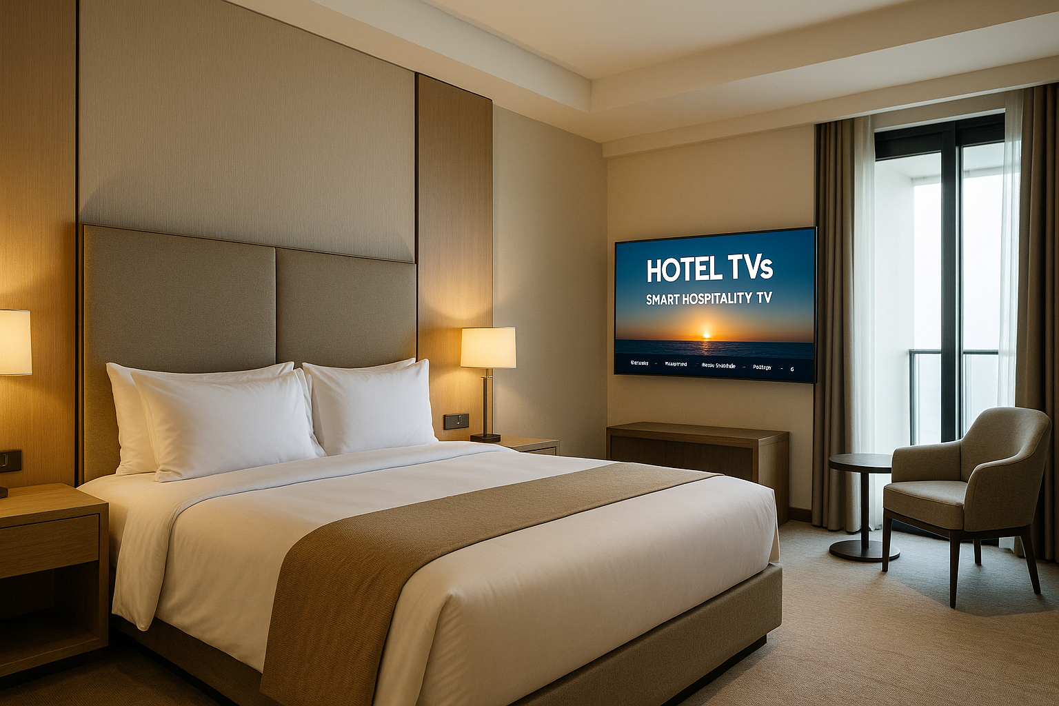 Hotelzimmer mit einem Hotel TV